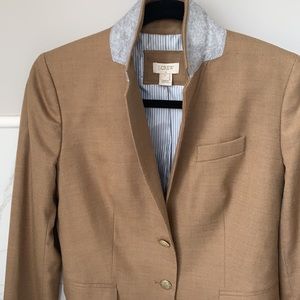 The classic J Crew Blazer, wool in camel